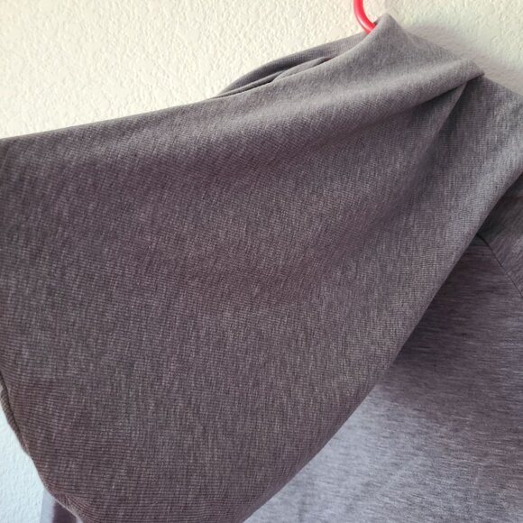 Athleta US Women's Size XS Essence Hooded Tunic Long Sleeve Gray Stretch - Picture 7 of 13